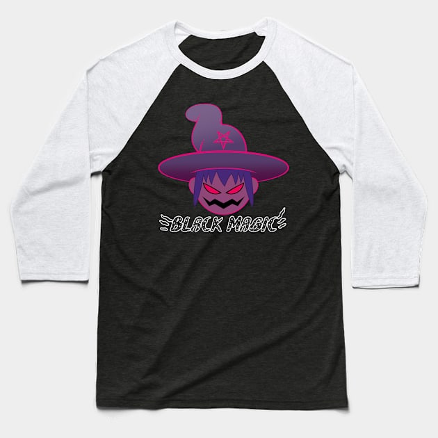 Evil Clancy Black Magic Baseball T-Shirt by Creative Style